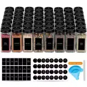48pc 4oz Glass Spice Jars Set