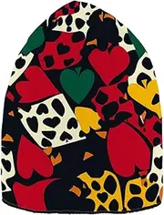 Yoogain Cheetah Skin Print Texas Hold'em Winter Beanie for Men Beanie Hats for Women Comfortable for Skiing, Cheetah Skin Print Texas Hold'em, One Size