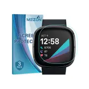 3 Pack MEZON Fitbit Sense Ultra Clear TPU Film Screen Protectors