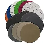 20pcs 5inch Hook & Loop Silicon Carbide Sandpaper 125mm Sanding Discs Wet/Dry 80-3000 Grit for Polishing Grinding