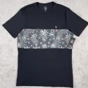 Volcom Men's Medium Black Summerside Crew Short Sleeve Shirt