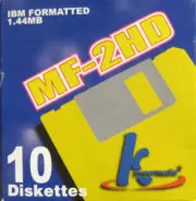 KHYPERMEDIA MF-2HD IBM FORMATTED 1.44MB 3.5" 10 PACK FLOPPY DISKETTES - NEW
