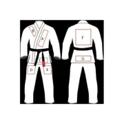 Customized jiu jitsu gi with your own logos design and brand name high quality