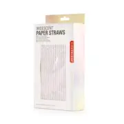 Kikkerland Iridescent Design Paper Straws - Box of 144