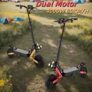 Adult 4000W Electric Scooter E-Bike 80KM/H 70KM Range Foldable Off Road E-Bike