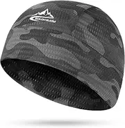 Oimzzr Cooling Cap Men Women Sweat Wicking Cycling Running Helmet Liner Black Camouflage