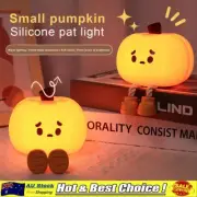 Cute Pumpkin Night Light USB Rechargeable Bedside Touch Sleeping Lamp Holiday QG