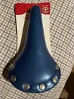 Schwinn S Rivet Road SEAT Fixed Gear Track Bicycle Saddle Blue Metallic VELO