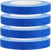 LOORGVEL 4 Rolls Low Tack Painters Tape for Masking Wide Long for Automotive Painting Easy Removal Strong Adhesion Fine Line Precision