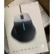 NEW DELL Alienware AW558 Gaming Mouse 5000dpi USB Wired Optical MouseRGB FX Lamp