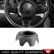 For Mini Cooper Clubman F54 Dry Carbon Fiber Steering Wheel Horn Button Trim 1X (for: Mini)