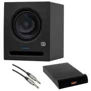 PreSonus Eris Pro 6 Coaxial Studio Monitor w/ Isolation Pad & Audio Cable Bundle