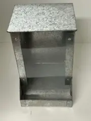 Bird aviary galvanised metal auto hopper feeder (EASY FILL)