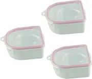 BIUDECO Manicure Soak Bowl Set 3pc Nail Art Bowl Kit for Gel Polish Remover Hand Care