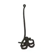 Brown Cast Iron Octopus Paper Towel Holder - 18 Inches High - Whimsical Nauti...