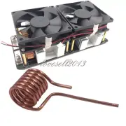 2000W 50A ZVS Induction Heating Board Module Flyback Driver Heater w/ coil NEW