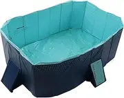 Foldable Swimming Pool Oversize Bath Pool for Home Outdoor Suitable for Kids and Pets (1.6m/63in)