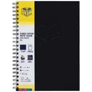 Spirax A4 Hard-Covered Notebook 200 Page Black