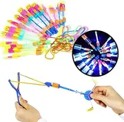 Herefun 15-Piece LED Helicopter Fly Toy Set - Random Styles, Built-in LED Lights, Suitable for Ages 3 and Up