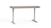 Luna 1.4m Duo Motor Sit and Stand Desk With Drawer In Walnut