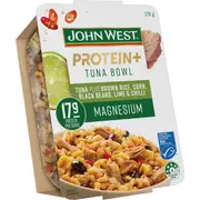 John West Protein+ Mag Tuna Bowl Brown Rice, Corn, Black Beans Chilli 170g