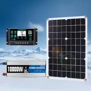 10000W Power Inverter Solar Generator With 200W Solar Panel Home Complete KitsL1