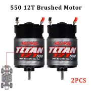 2PCS RC 550 12T Brushed Motor for 1/10 RC Car Remote Control Car HSP Wltoys I9H5