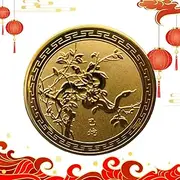 Year of the Snake Coin - Good Luck Challenge Coin, Chinese Zodiaac Snake Coin | 3 d Delicate Coin Souvenir Decoration, Decorative Lucky Keepsake Coin, Chinese Zodiaac Coin for Collectors, (1.7x0.12in)