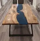 Epoxy Resin Center Sofa Dining Table Luxury Hallway Furniture Console Bar Desk