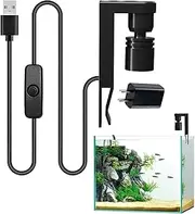 Aquarium Clip Light - 360 Degree Adjustable Aquarium Spotlight Small Fish Light | 2W LED Fish Tank Accessories with Waterproof Lampshade for Terrarium & Coral