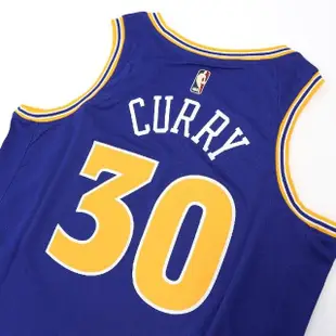 【NIKE 耐吉】球衣 NBA Swingman Jersey 男款 藍 無袖上衣 背心 運動 籃球 金洲 勇士隊(DO9446-497)