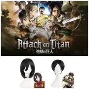 Attack On Titan Cosplay Levi Mikasa Wig Shingeki No Kyojin Anime Costume