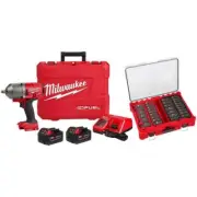 Milwaukee Impact Wrench 1/2" High Torque 18V w/ SAE Metric Socket Set (31-PC)