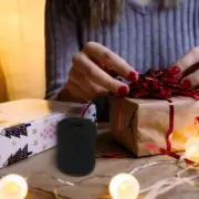 2M Jute Burlap Ribbon Roll for Christmas Decoration (Black) Jute burlap roll