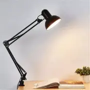 Adjustable Swing Arm Desk Lamp Table Lamp with Interchangeable Base Or Clamp