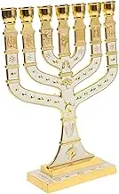 HOOTNEE Gold Candlesticks Jewish Menorah Vintage Candle Holder Tall Candlestick Stand