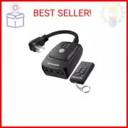 DEWENWILS Light Sensor Timer Waterproof, Plug in Timer Switch, 100 ft Range Remo