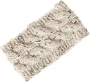 Women Winter Knitted Headbands Ear Warmer Headband with Soft Fleece Lined Thicken Crochet Braided Hairband Knit Cable Headbands Elastic Twist Turban Headwrap for Women Girls (Beige)