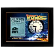Claudia Wells Back To The Future Signed 8x10 Flyer Save The Clock Tower Framed