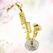 Plush Headband Mini Saxophone Toy Dollhouse Musical Instrument Decoration