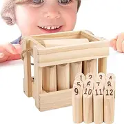 Chess Fun Outdoor Yard Game - Backyard Size Toss Game Set | Wooden Lawn Games Set, Safe Chess Set for Kids Aged 3+, Yard Outdoor Lawn Beach