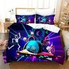 3D Marshmello Doctom Quilt Cover Set Bedding Sets Pillowcases Queen