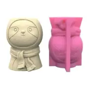 3D Sloths Pen Holder Silicone Mold Table Ornament Succulent Planter Flowerpot