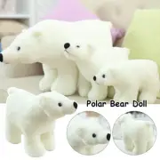 White Polar Bear Doll Plush Toy Cute Baby Kids Gifts Realistic Animals Doll New