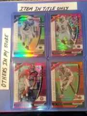 2020 Panini Prizm pink pulsar refractor derrick brown auburn panthers
