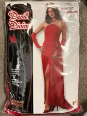 New Devils Devine Halloween Costume Full Figure Size Red