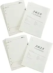 HOODANCOS 2 Daily Planner Notepad Refillable Notebooks with Lined Paper for Task Management and Scheduling for Organizing Your Yearly Goals and Objectives