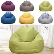 Extra Large Bean Bag Chairs Sofa Cover Indoor Lazy Lounger For Adults Kids Green 70*80CM