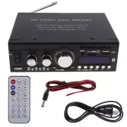 Bluetooth 2CH HiFi Car Stereo Audio Power Amplifier DC12V/AC110V USB SD FM input