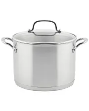KitchenAid 3-Ply Base Stainless Steel Induction Stockpot with Lid
